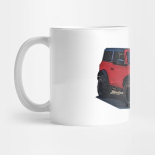 2021 Race Red Ford Bronco 2 Door Mug